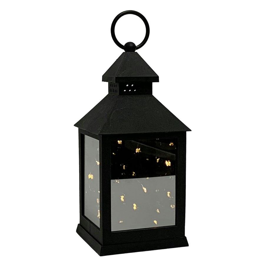 D Cor & Pillows * | Black String Led Lantern, 9.5 Exclusive Design