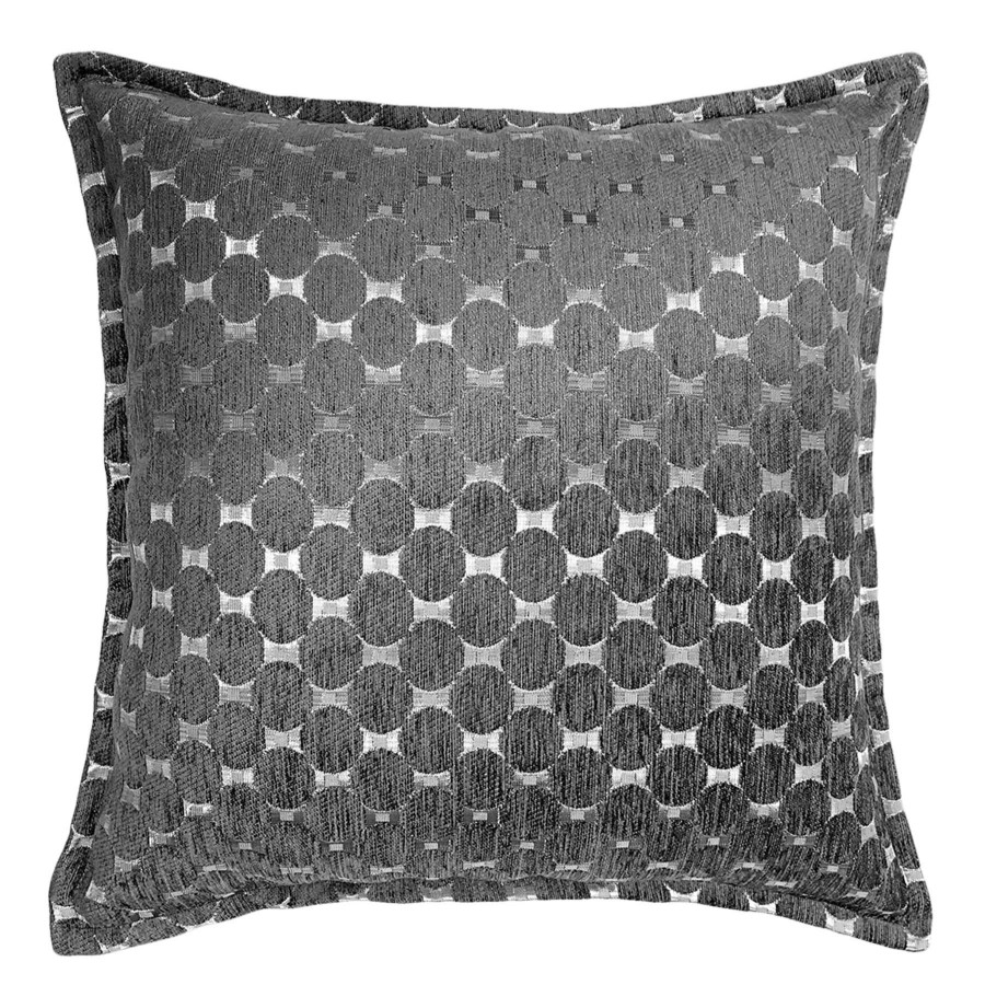 D Cor & Pillows * | Charcoal Grey Marquee Metallic Feather Throw Pillow, 20 New Collections