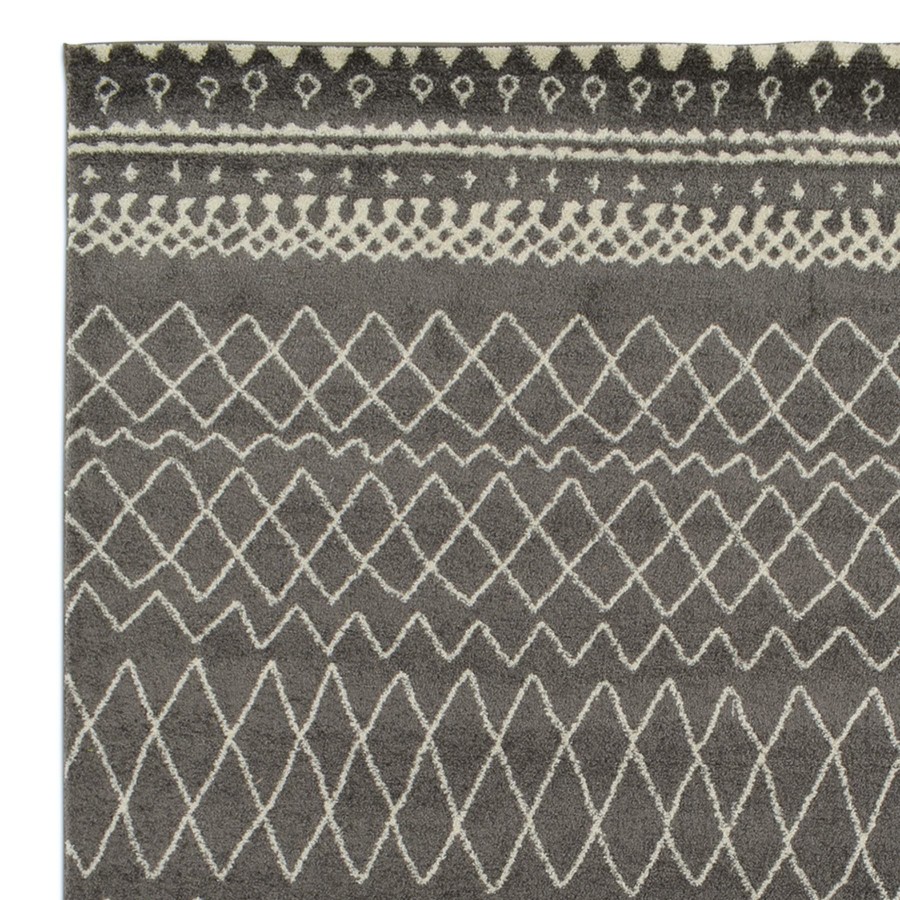 Rugs & Curtains * | (D535) Grey Global Area Rug, 5 7 At Reduced Price