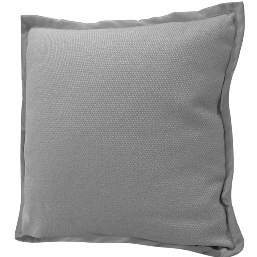 D Cor & Pillows * | Miles Silver Throw Pillow, 22 Exactly Discount