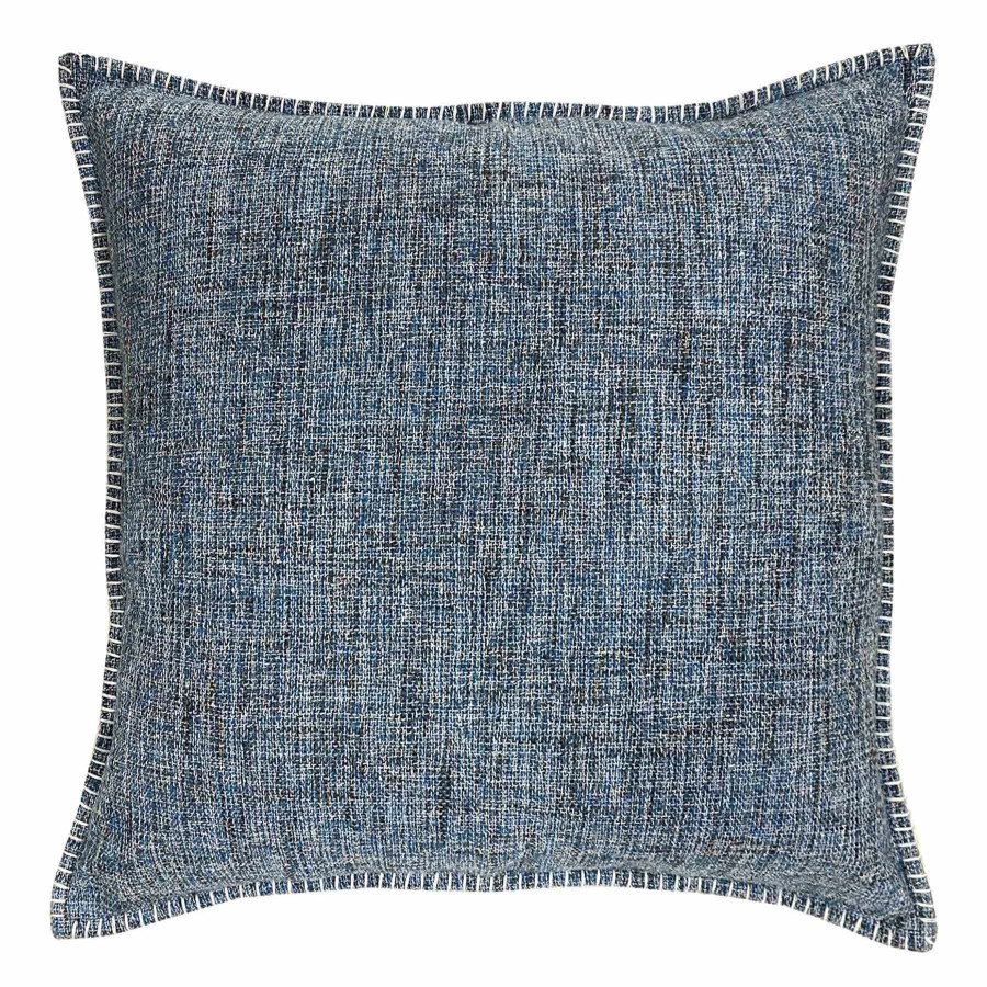 D Cor & Pillows * | Eliza Blue Textured Down Throw Pillow, 20 At Low Price