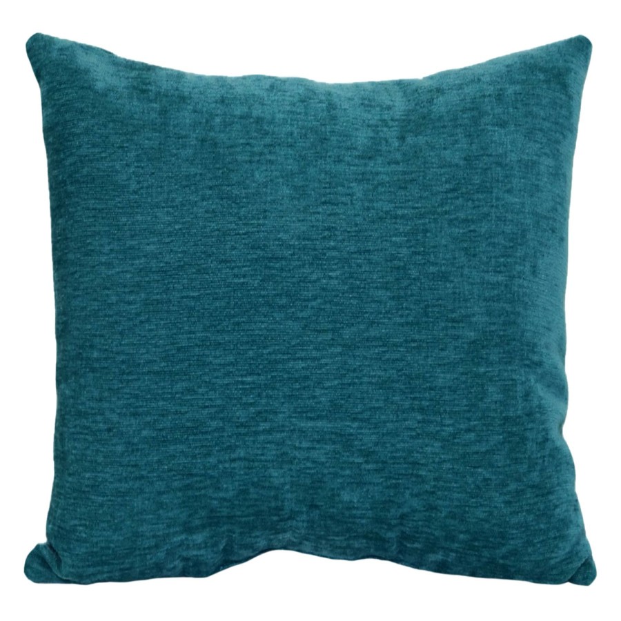 D Cor & Pillows * | Reese Turquoise Chenille Throw Pillow, 24 Discount Store