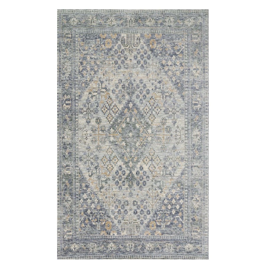 Rugs & Curtains * | (A436) Honeybloom Grey Diamond Distressed Look Area Rug, 8 10 Hot Sale