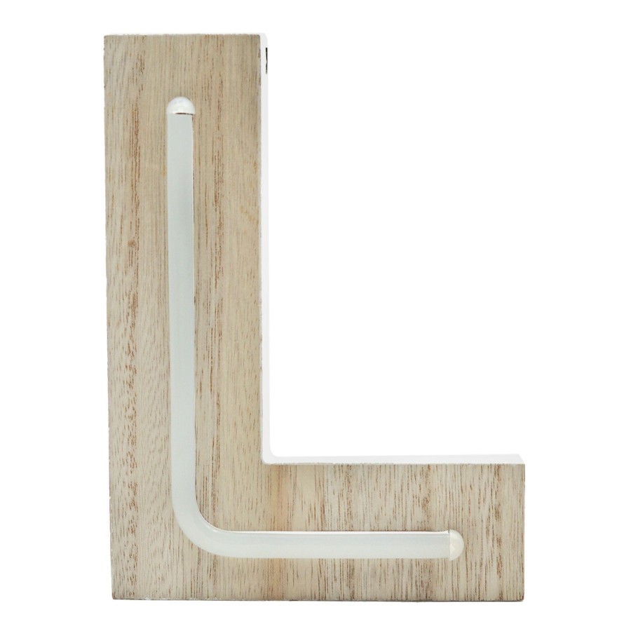 D Cor & Pillows * | 6 Led Wooden Letter, L Fantastic Model