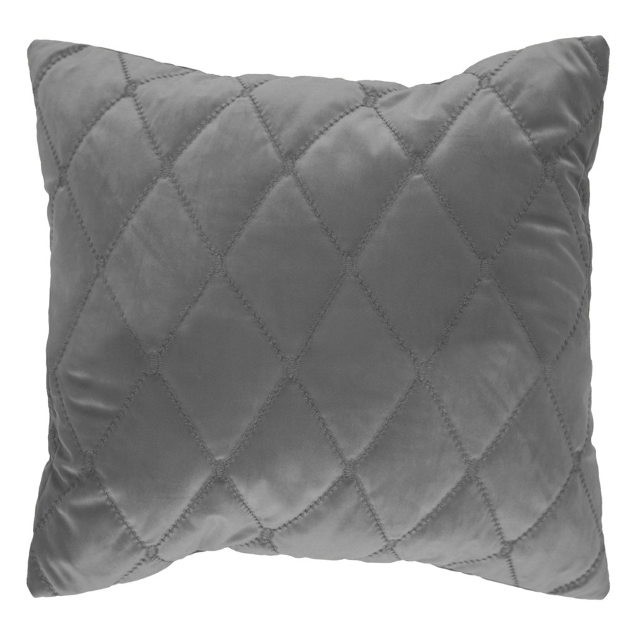 D Cor & Pillows * | Clarke Grey Throw Pillow, 18 Discounts