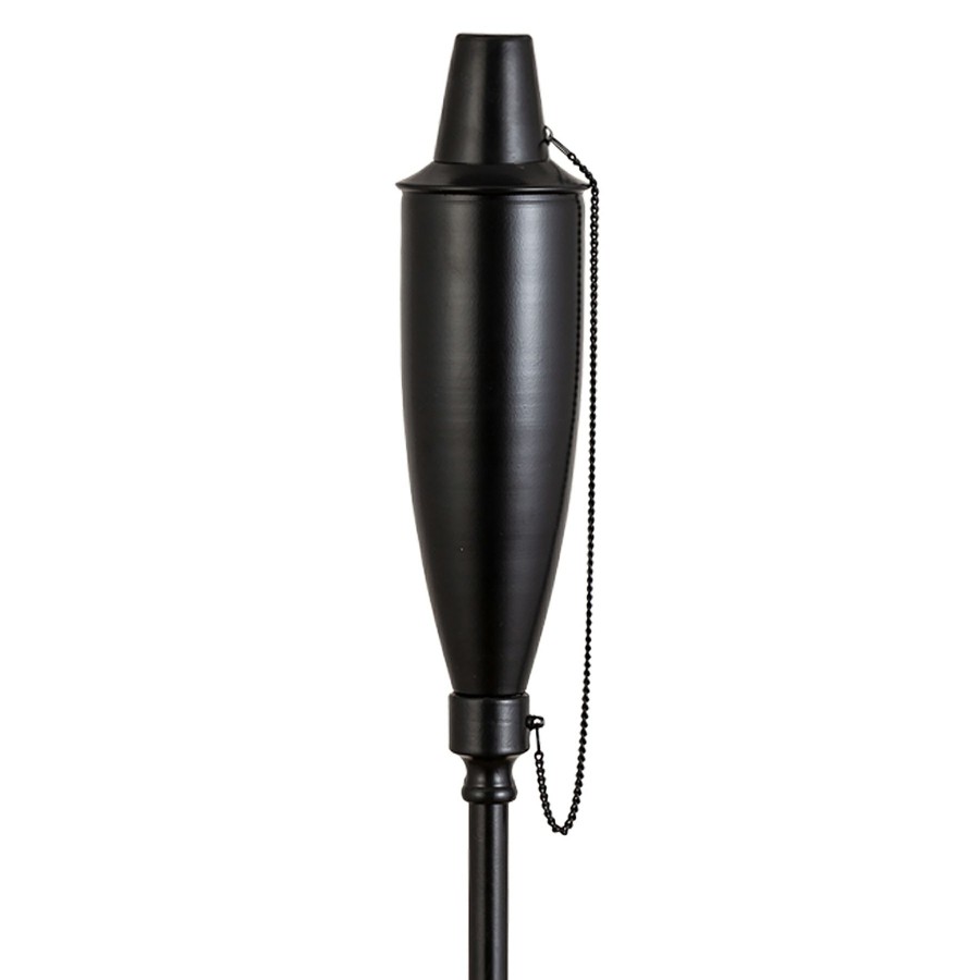 D Cor & Pillows * | Black Metal Genie Ground Torch, 72 Exactly Discount