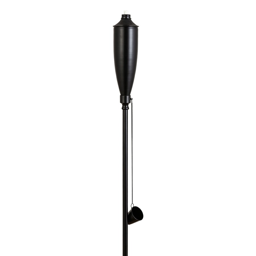 D Cor & Pillows * | Black Metal Genie Ground Torch, 72 Exactly Discount