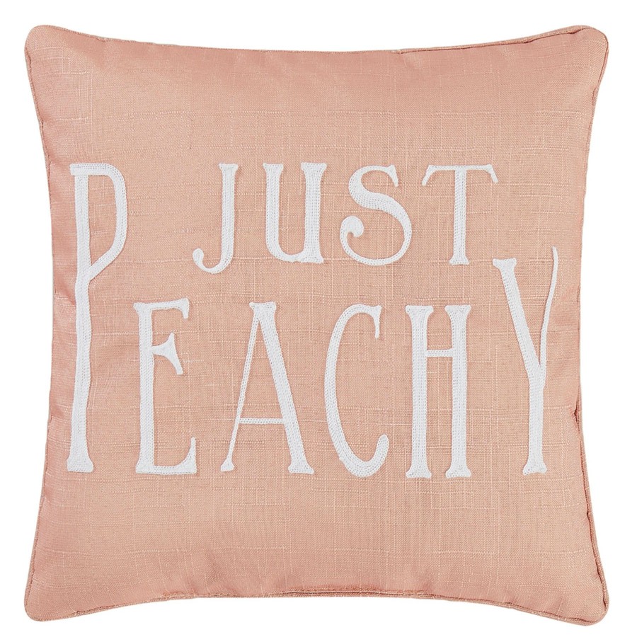 D Cor & Pillows * | Just Peachy Throw Pillow, 16 Hot Sale