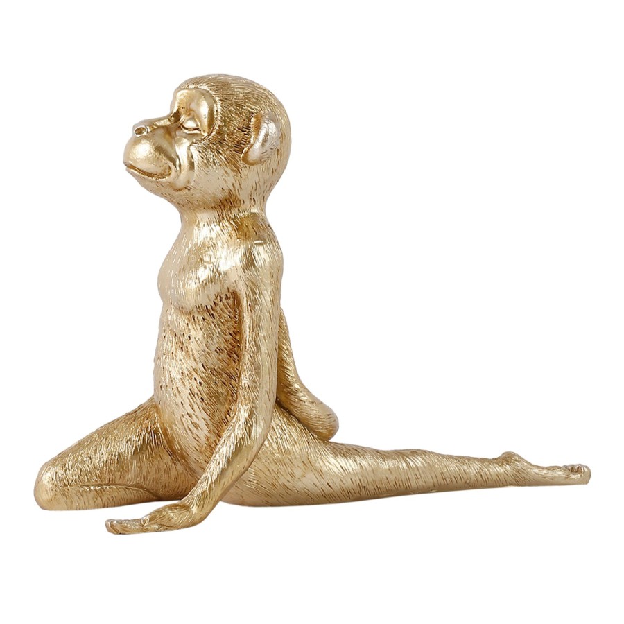 D Cor & Pillows * | Metallic Monkey In Lotus Pose, 5 Hot Sale