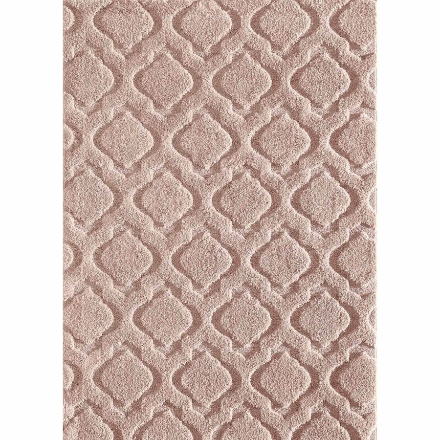 Rugs & Curtains * | (D438) Jardel Blush Tufted Area Rug With Non-Slip Back, 5 7 At Reduced Price