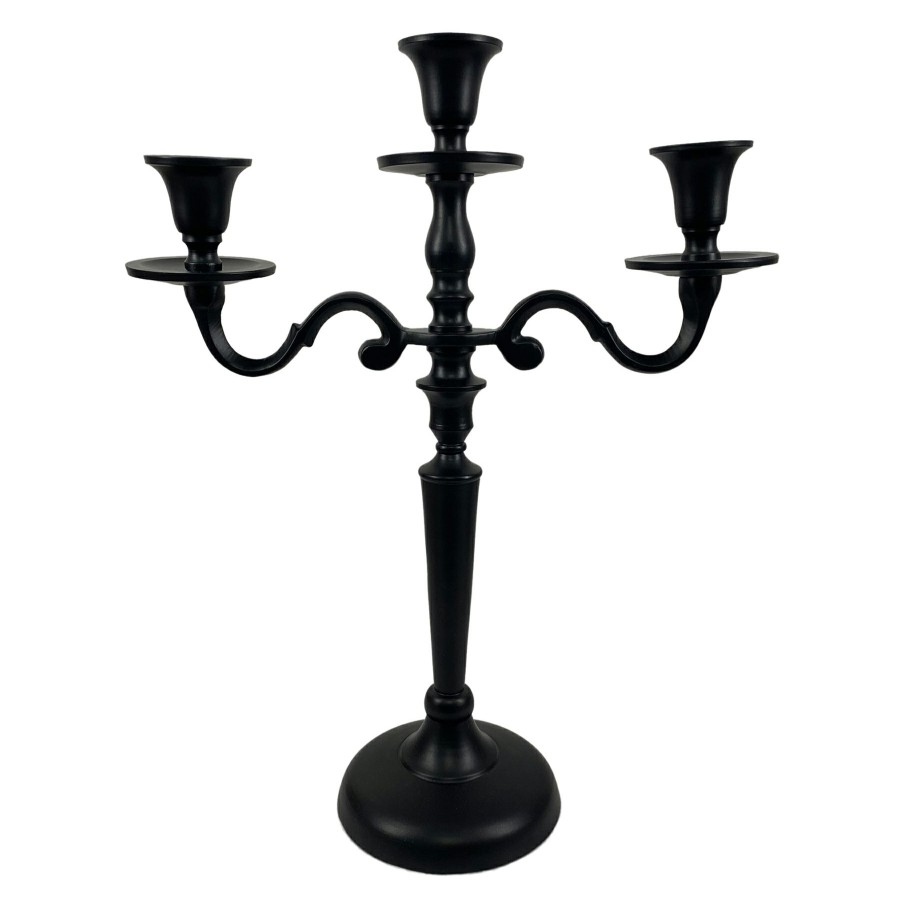 D Cor & Pillows * | Black Candelabra, 14.5 At Discount Prices