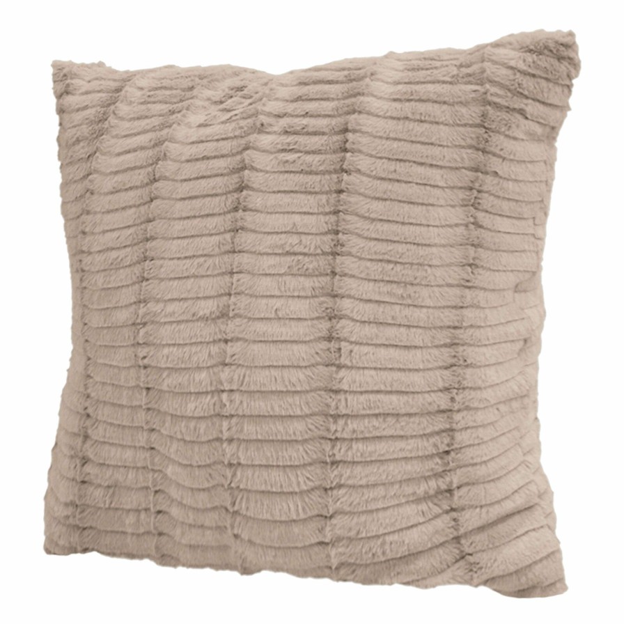 D Cor & Pillows * | Taupe Lash Throw Pillow, 24 Classical Style