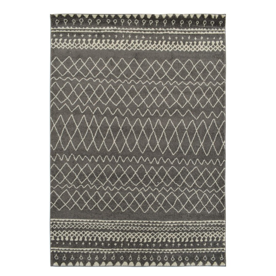 Rugs & Curtains * | (D535) Grey Global Runner, 2 7 Hot Sale