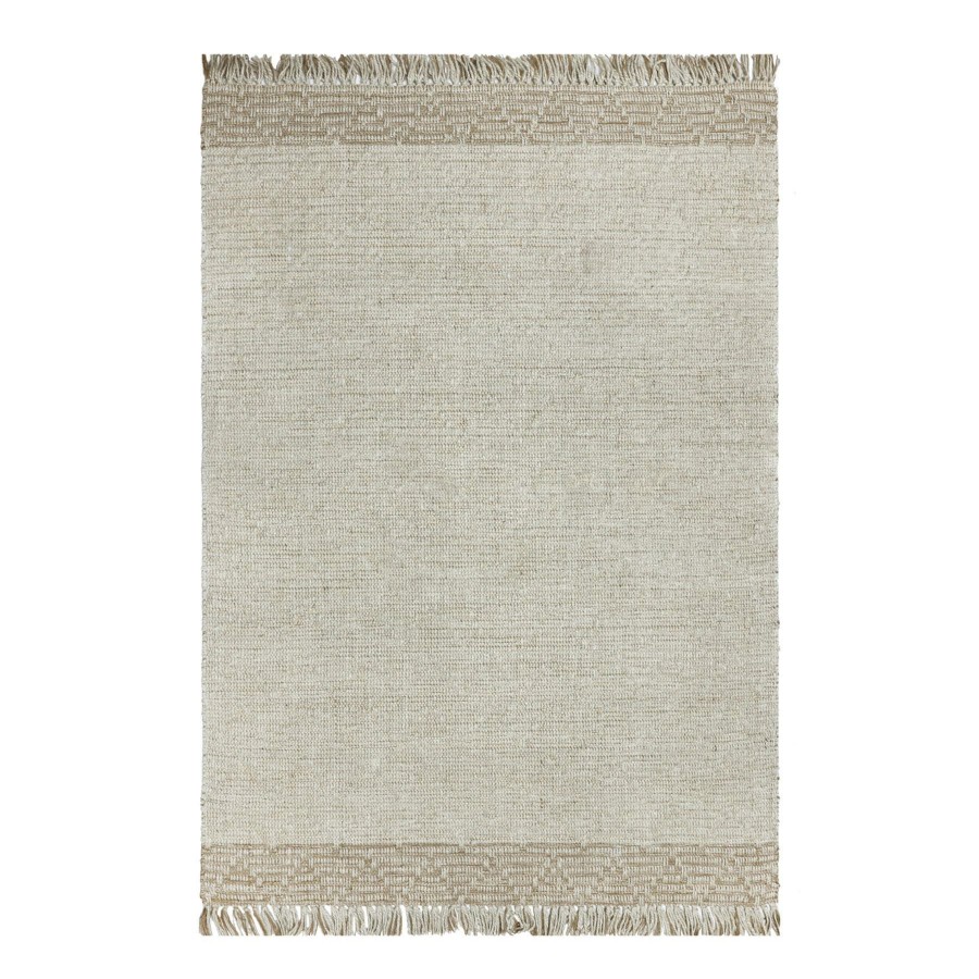 Rugs & Curtains * | (B693) Kent Ivory Jute Area Rug, 5 7 Lower Prices