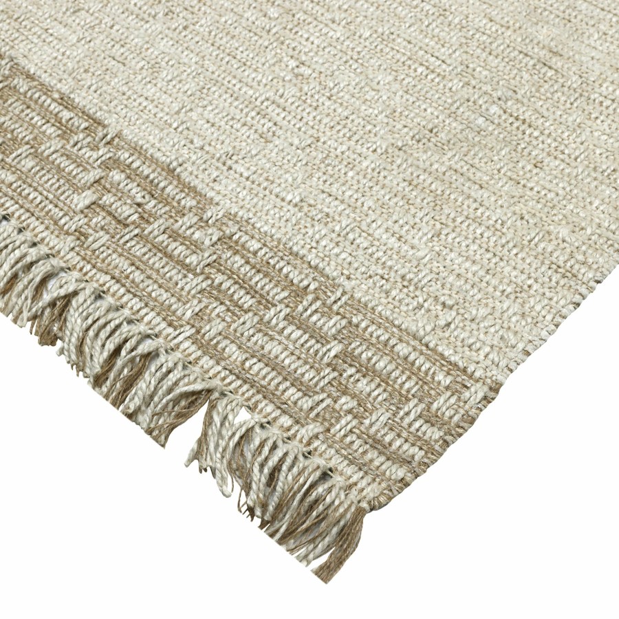 Rugs & Curtains * | (B693) Kent Ivory Jute Area Rug, 5 7 Lower Prices