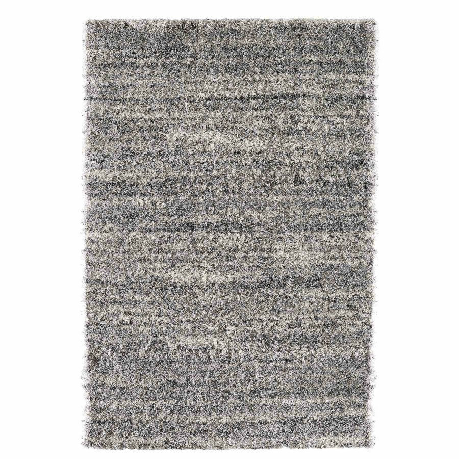 Rugs & Curtains * | (C154) Eliza Grey Shag Area Rug, 5 7 Lower Prices