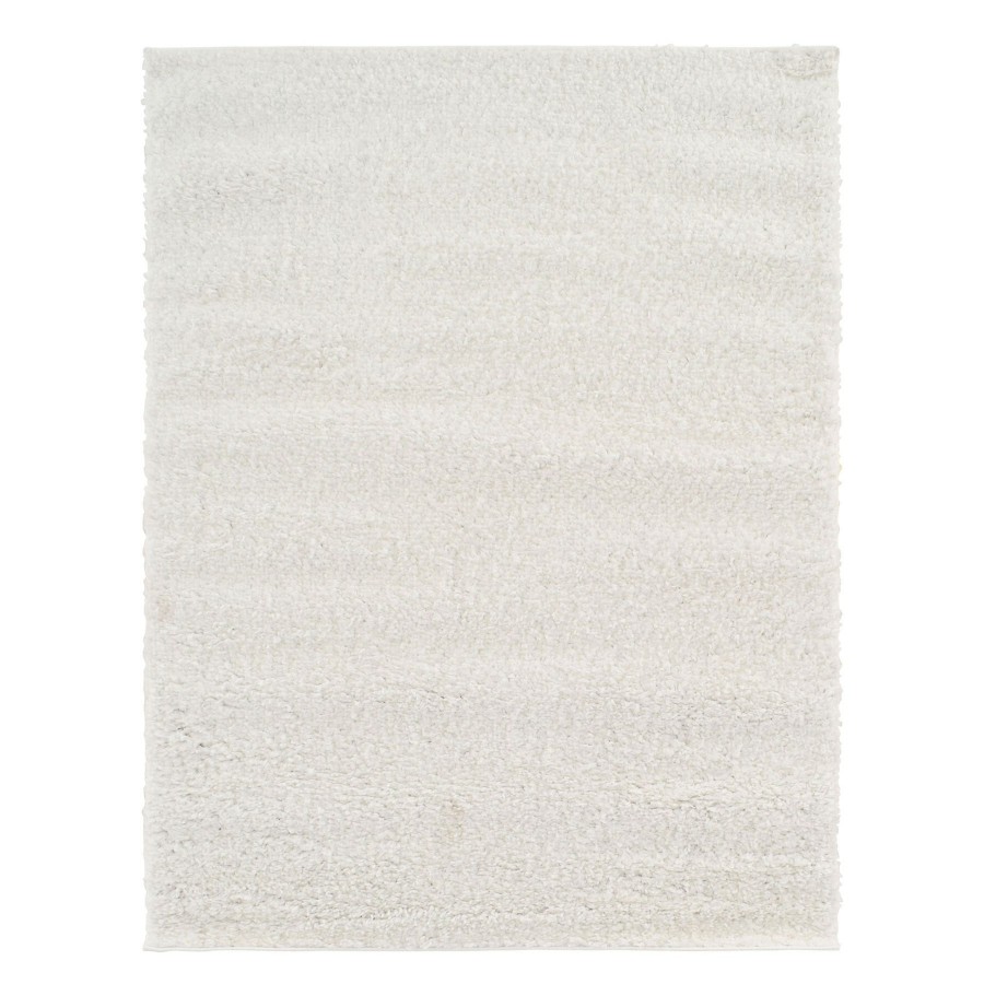 Rugs & Curtains * | (C178) Parma Ivory Shag Area Rug, 5 7 At Discount Prices