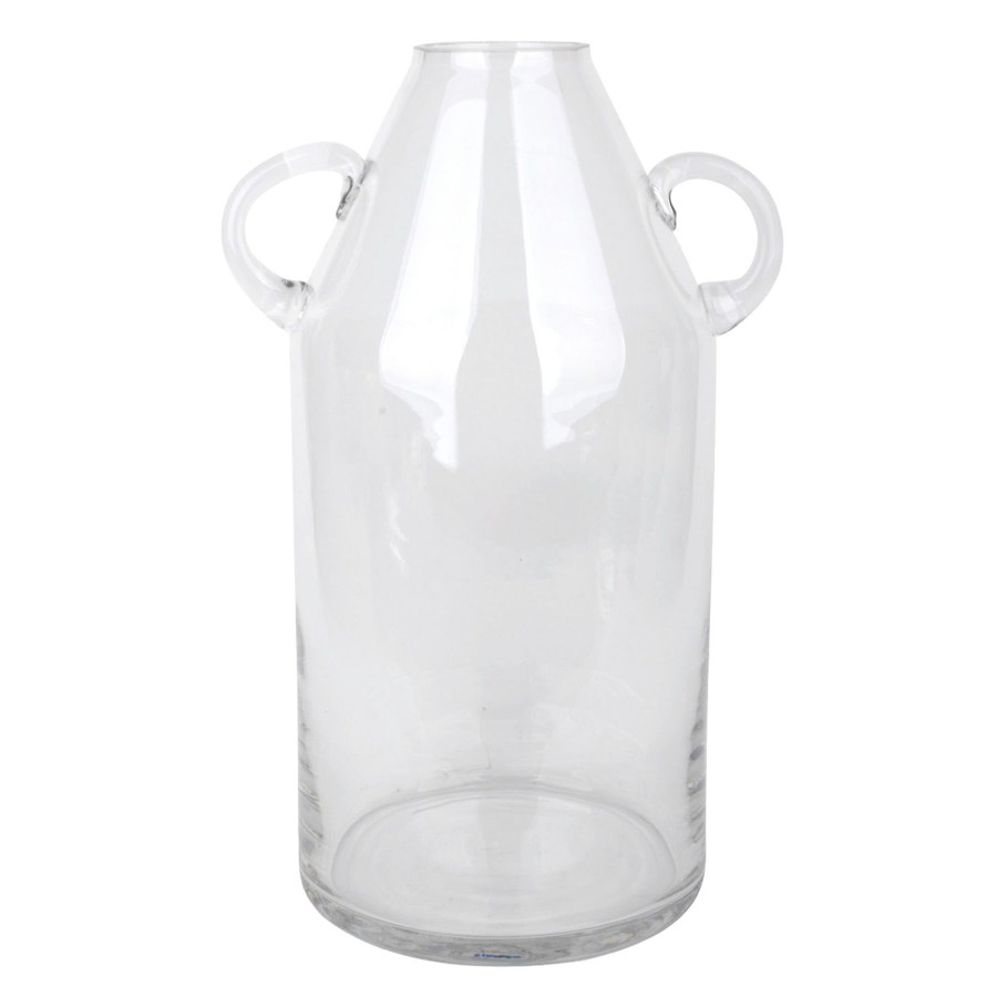 D Cor & Pillows * | Tracey Boyd Clear Glass Vase With Handles, 12 Reliable Quality