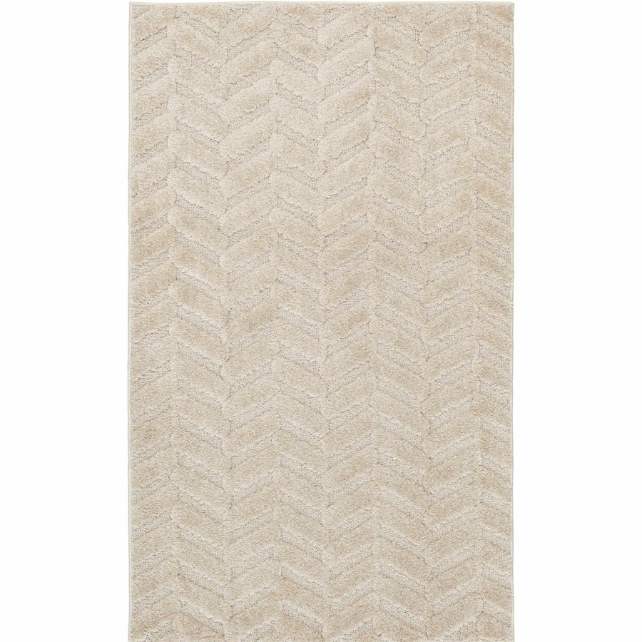 Rugs & Curtains * | Ronin Ivory Tufted Area Rug With Non-Slip Back, 3 5 Exceptional Design