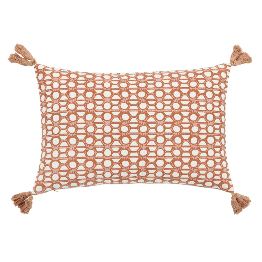 D Cor & Pillows * | Tracey Boyd Diane Pink Geo Lumbar Throw Pillow, 13 20 Exclusive Design