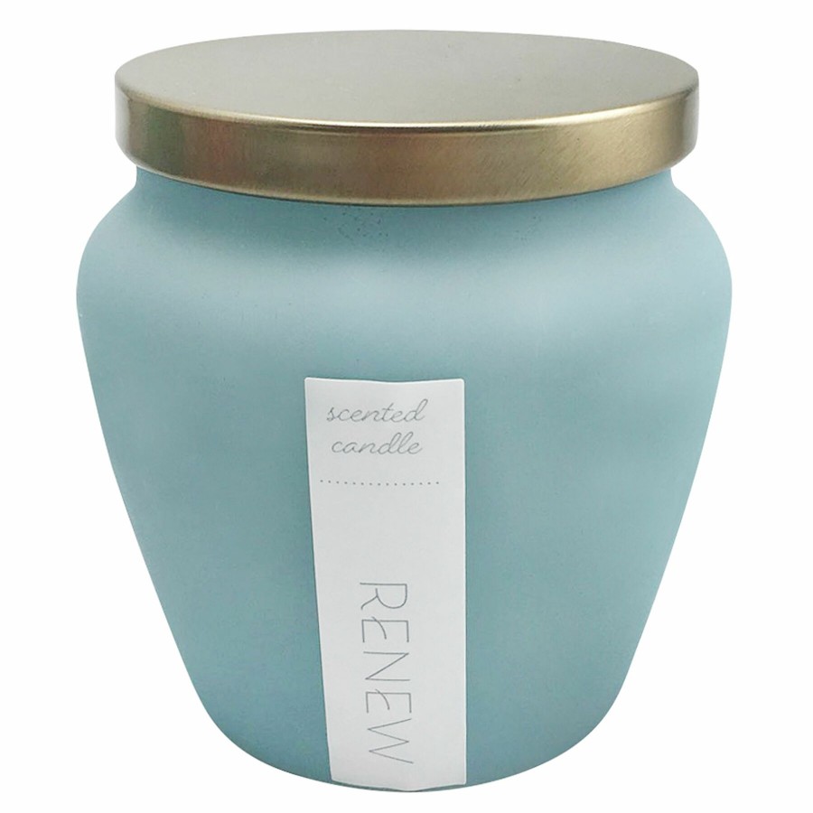 D Cor & Pillows * | Renew Frosted Scented Jar Candle, 10.5Oz Discount Store