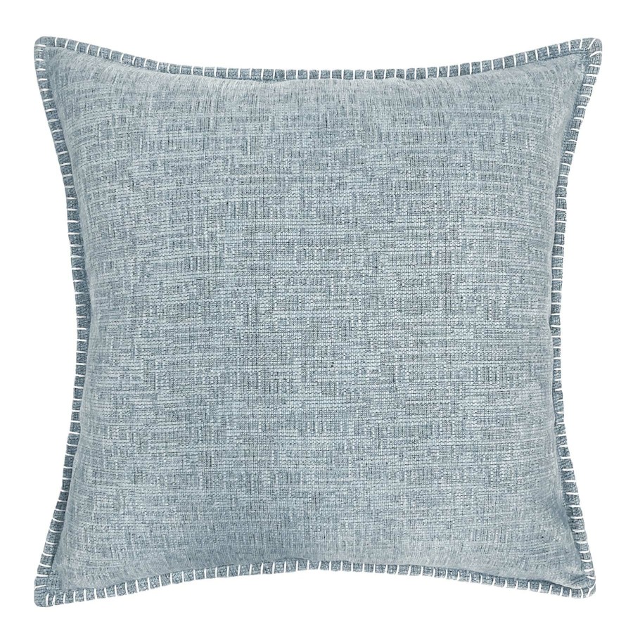 D Cor & Pillows * | Ty Pennington Navy Whipstitch Flange Throw Pillow, 18 At Discount Prices