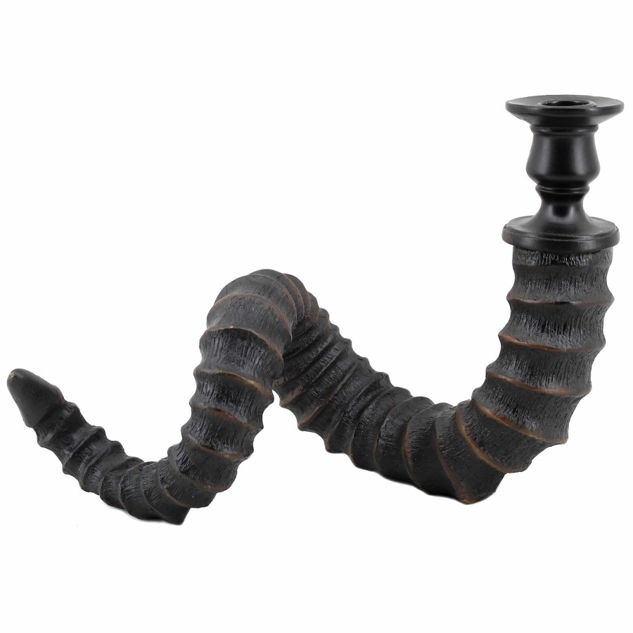 D Cor & Pillows * | Antelope Horn Candle Holder, 7.8 Lower Prices