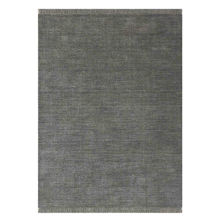 Rugs & Curtains * | (B731) Hollis Grey Woven Fringe Area Rug, 5 7 Exactly Discount