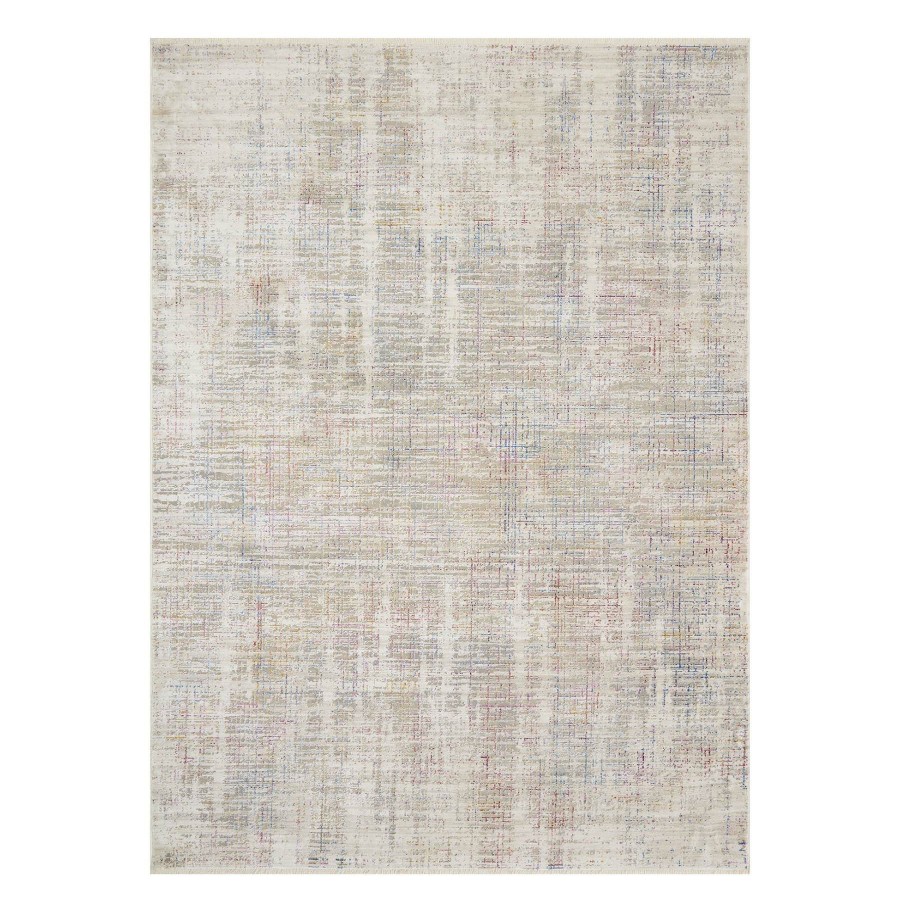 Rugs & Curtains * | (B768) Ellie Taupe Abstract Area Rug, 8 10 Quality Guarantee