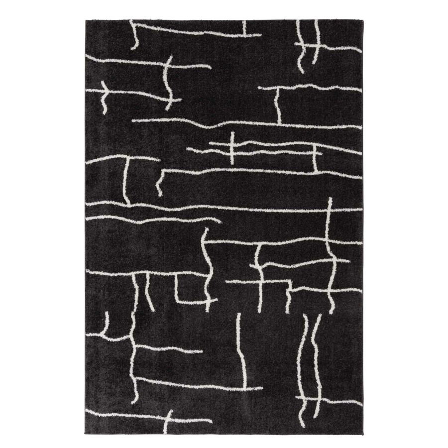 Rugs & Curtains * | (D557) Mirabella Black Area Rug, 7 10 Latest Fashion