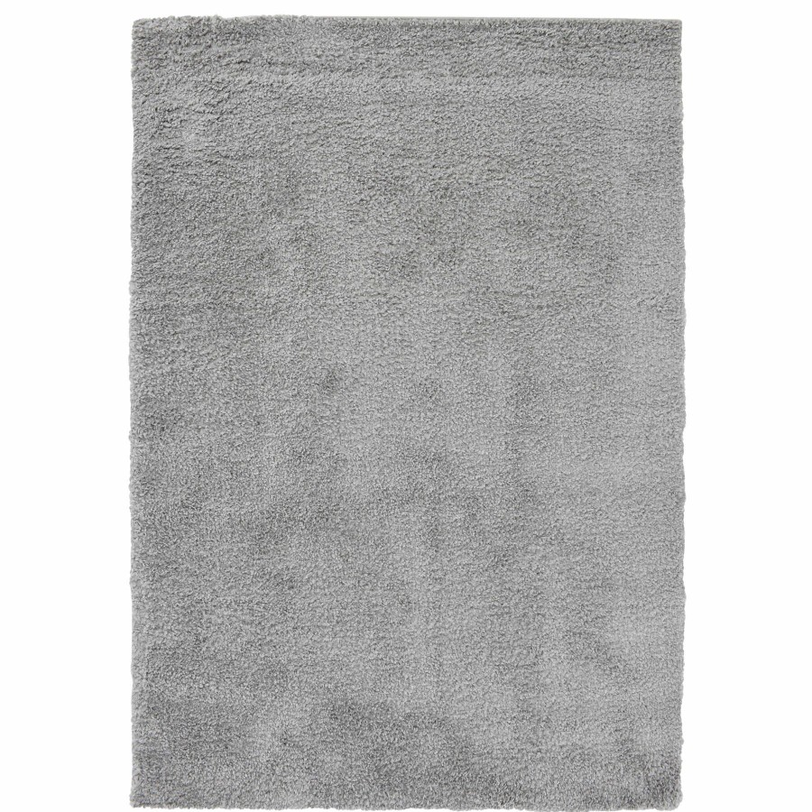 Rugs & Curtains * | (C139) Grey Soft Shag Area Rug, 5 7 Discount