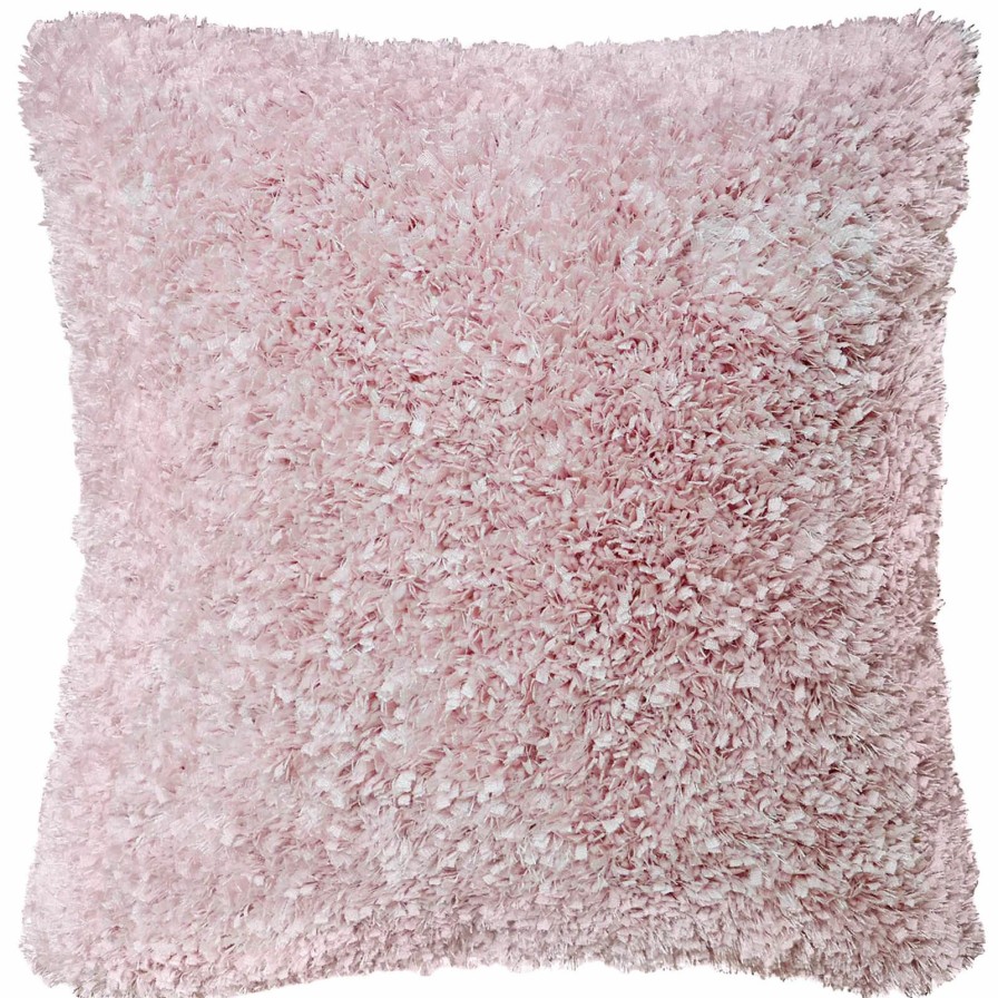 D Cor & Pillows * | Moove Blush Pink Shag Throw Pillow, 18 Classical Style