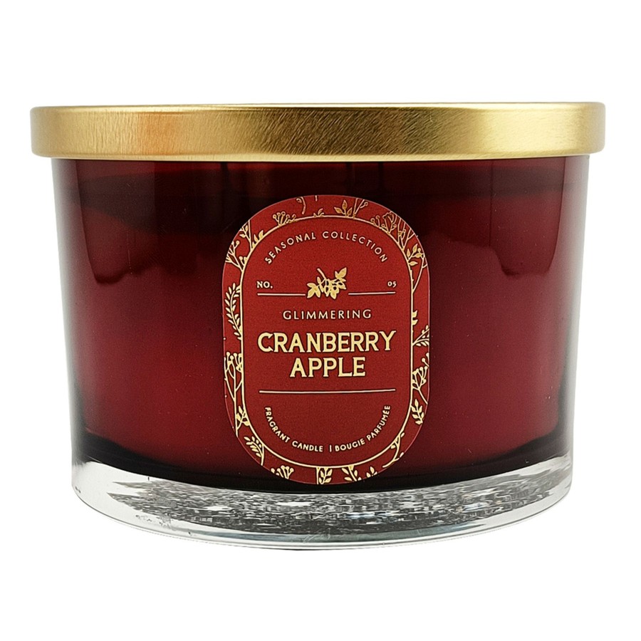 D Cor & Pillows * | Cranberry Apple Scented Candle, 16Oz Discounts