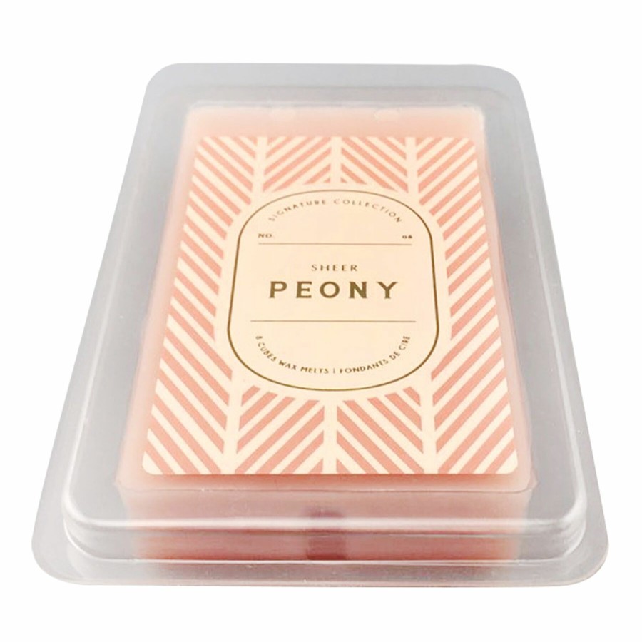 D Cor & Pillows * | 8-Cube Sheer Peony Wax Melt Discount Store