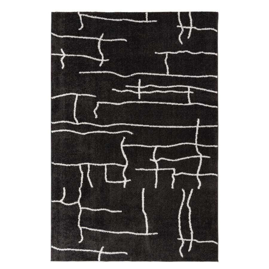 Rugs & Curtains * | (D557) Mirabella Black Area Rug, 5 7 Hot Sale