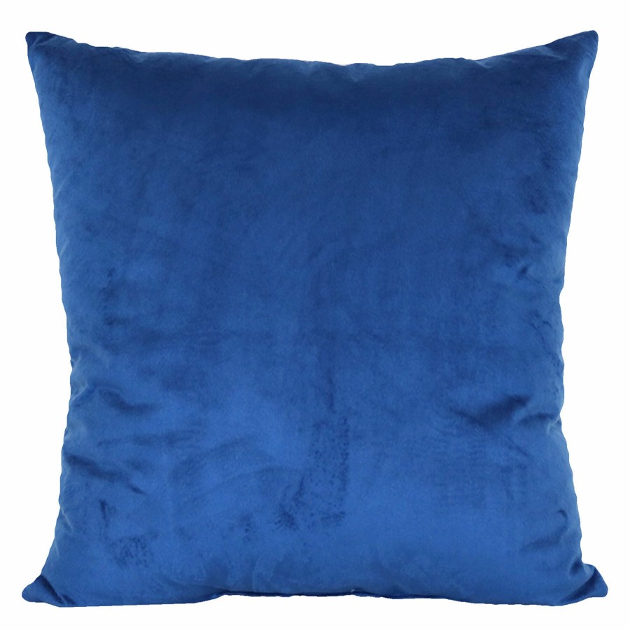 D Cor & Pillows * | Navy Peony Plush Oversized Pillow 22X22 Discount