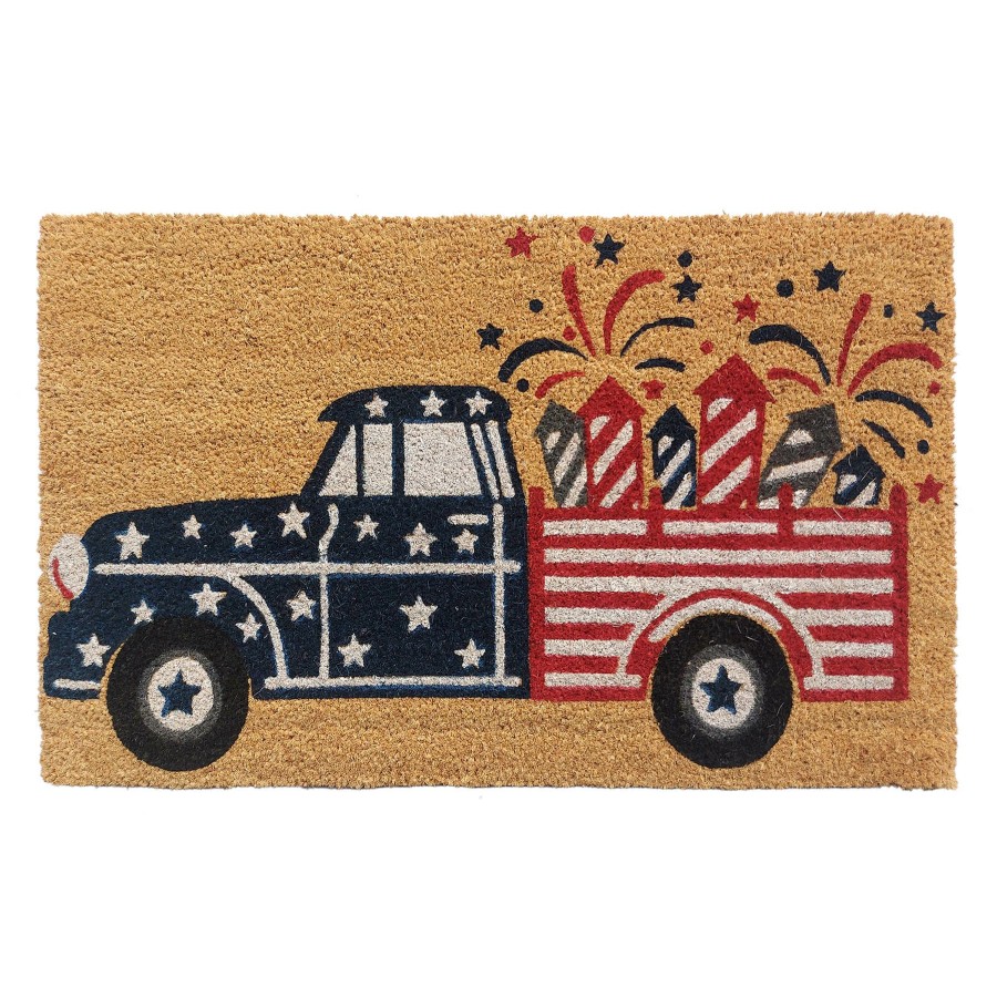 Rugs & Curtains * | Fireworks Farm Truck Coir Mat, 18 30 New Collections