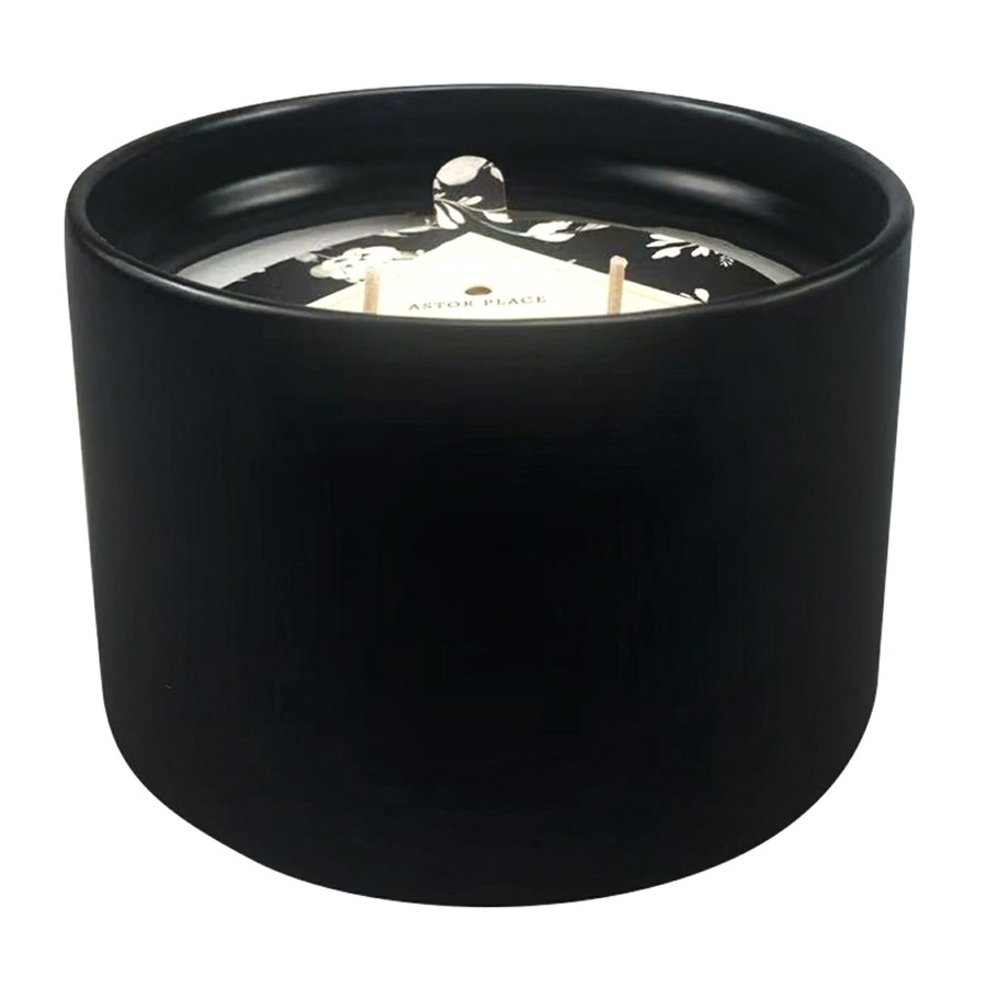 D Cor & Pillows * | 3-Wick Bergamot Scented Ceramic Jar Candle, 16Oz Lower Prices