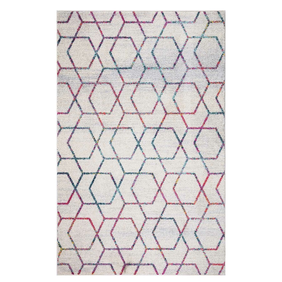 Rugs & Curtains * | (D457) Savannah Multi-Colored Geometric Area Rug, 7 10 Discount Store