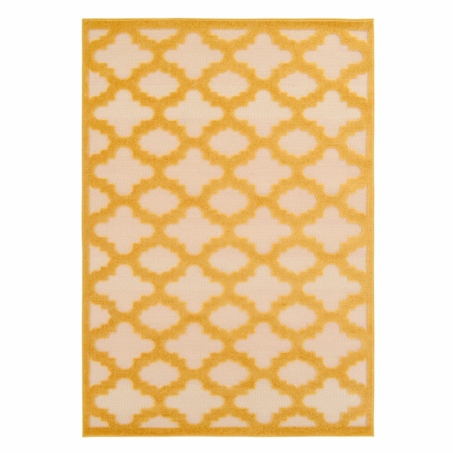 Rugs & Curtains * | Torino Yellow Trellis Indoor & Outdoor Area Rug, 5 7 Limited Edition