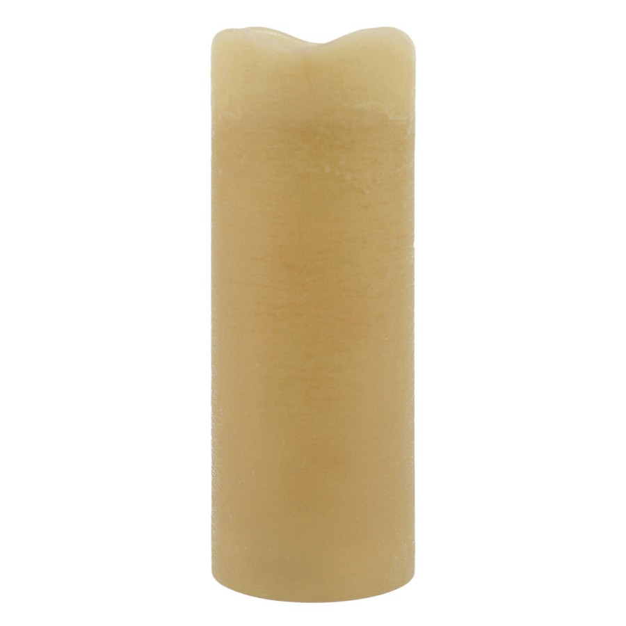 D Cor & Pillows * | 3X8 Led Wax Candle With 6 Hour Timer Brown Shop