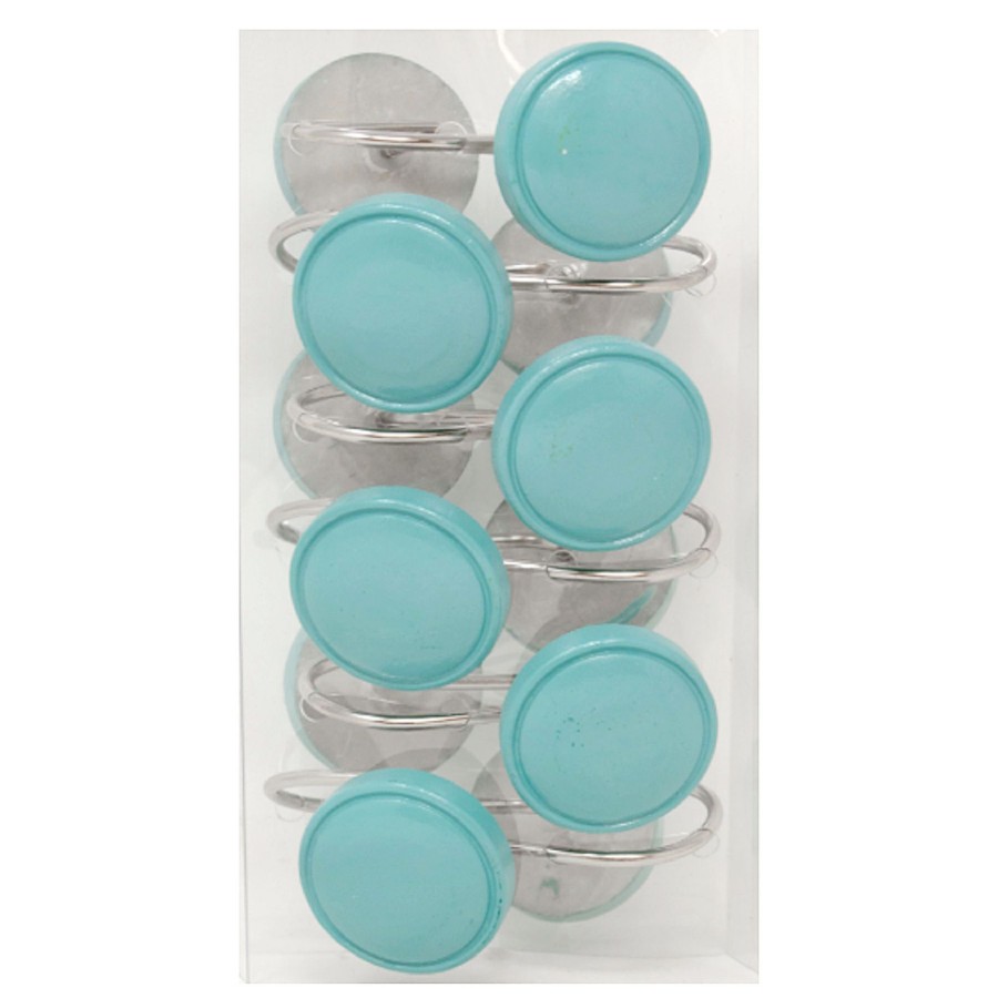 Rugs & Curtains * | Blue Round Shower Curtain Hooks Discount Store