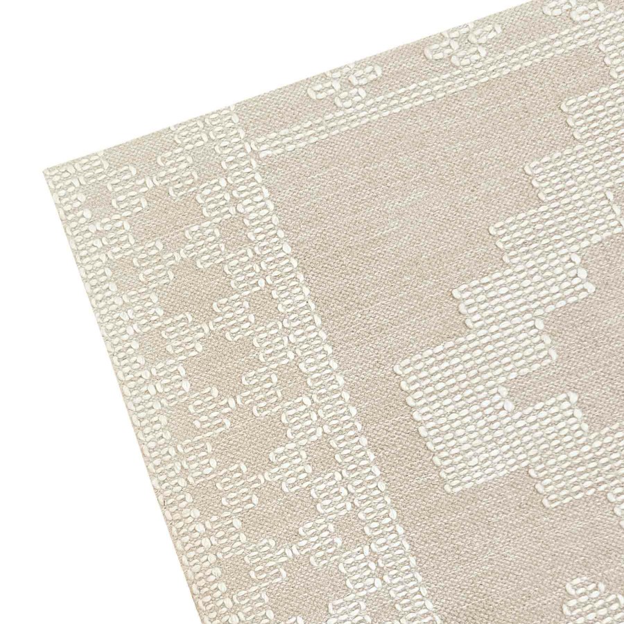 Rugs & Curtains * | (B669) Goa Ivory Tribal Handmade Area Rug, 5 7 Reduction In Price