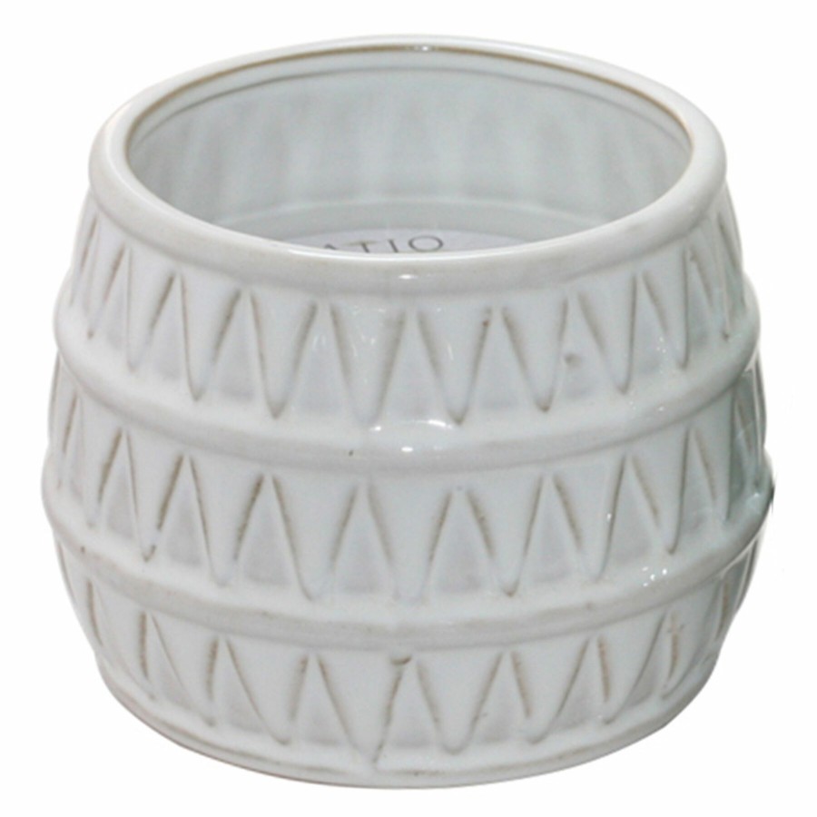 D Cor & Pillows * | Diamond Patterned White Glazed Citronella Candle Classical Style