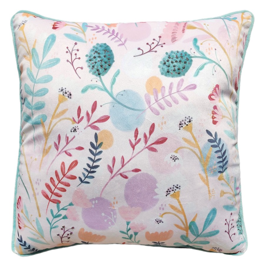 D Cor & Pillows * | Tracey Boyd Folk Floral Throw Pillow, 18 Outlet Sale