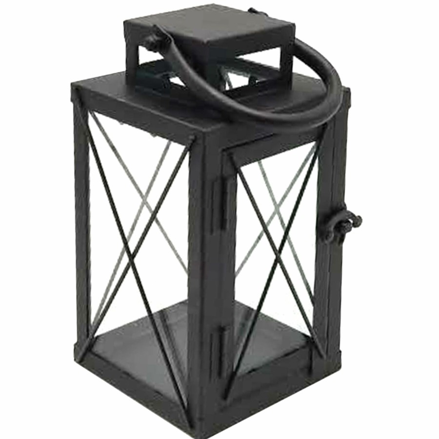 D Cor & Pillows * | Black Metal Lantern, 8 Delicate Design