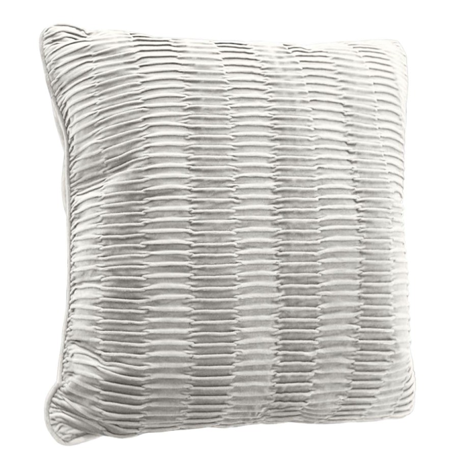 D Cor & Pillows * | Ivory Pleated Down Throw Pillow, 20 Exactly Discount