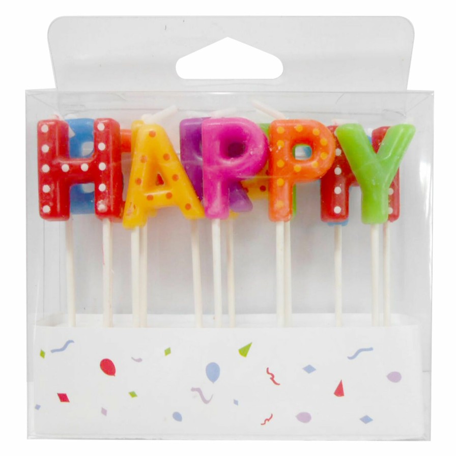 D Cor & Pillows * | 13-Pack Happy Birthday Pick Candles Quality Guarantee