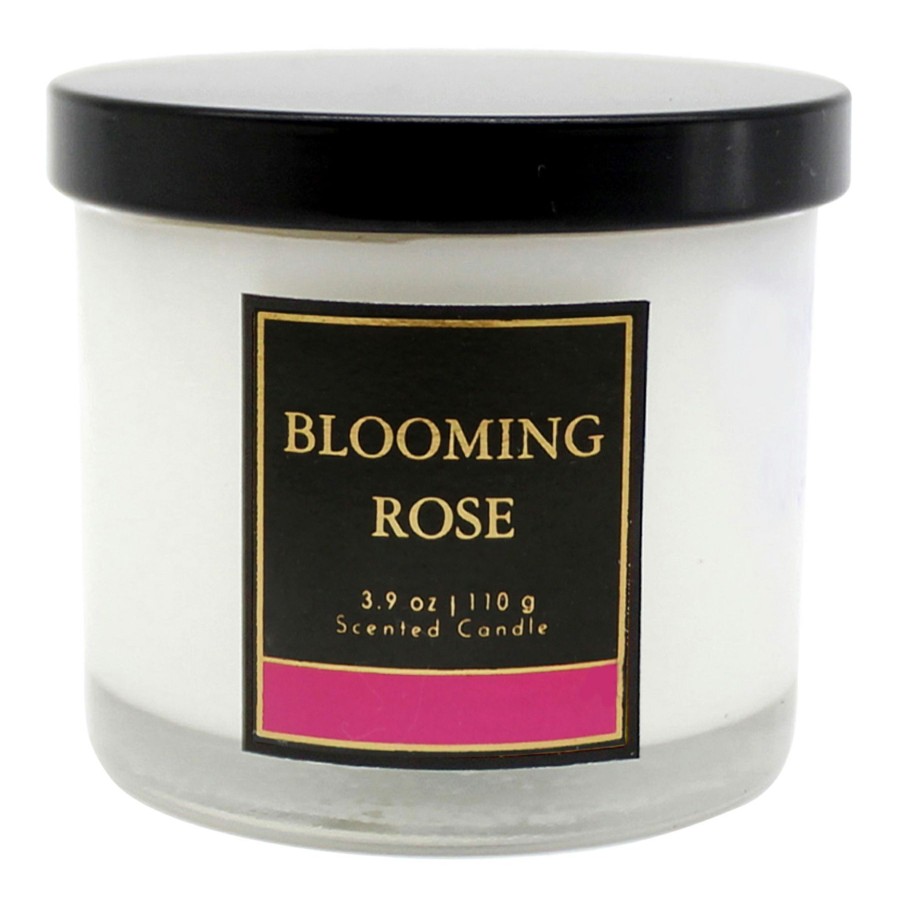 D Cor & Pillows * | Blooming Rose Scented Jar Candle, 3.9Oz Exceptional Design