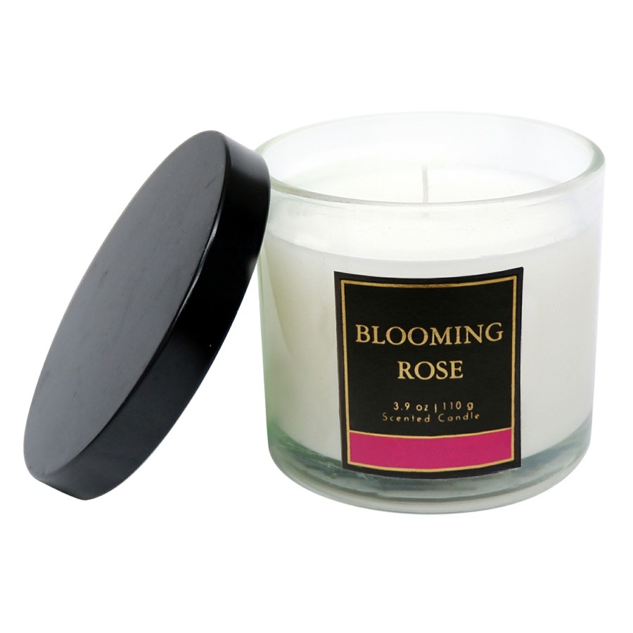 D Cor & Pillows * | Blooming Rose Scented Jar Candle, 3.9Oz Exceptional Design